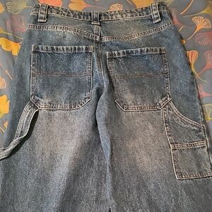 Edikted Relaxed Fit Denim Jeans - Dark Blue xs